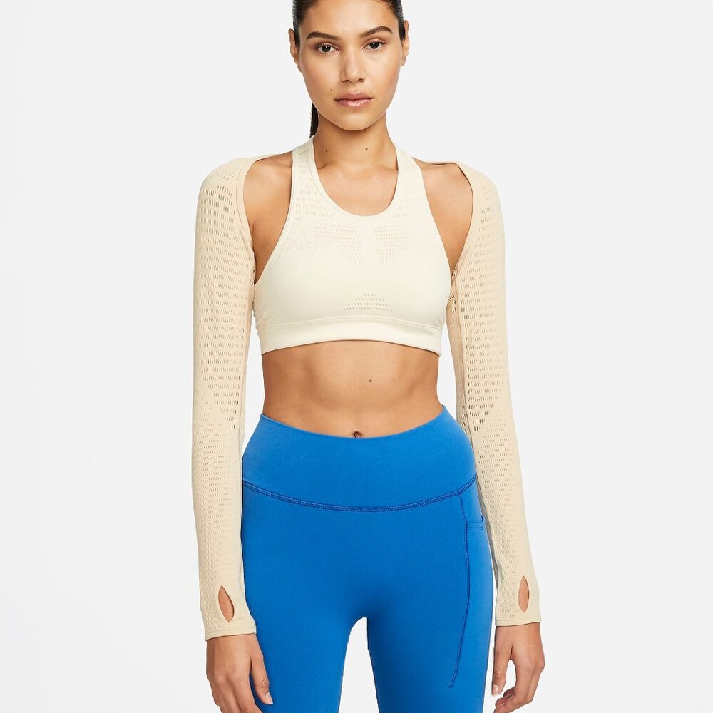 *Set* Rare Nike NRG x MMW 1017 ALYX 9SM Sports Bra Shrug Bolero Beige - Size M
